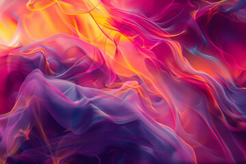 Obraz premium Vibrant abstract texture blending purple, pink, and orange hues in a fluid, dreamy composition.