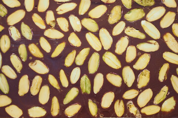 Enjoy rich Chocolate Bark with Almonds and Pistachios, ideal for any celebration