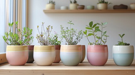 Create a stylish gujaba plant setup in elegant ceramic pots