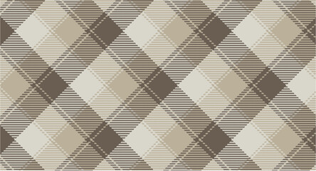 Vector checkered pattern. Tartan, textured seamless twill for flannel shirts, duvet covers, other autumn winter textile mills. Vector Format