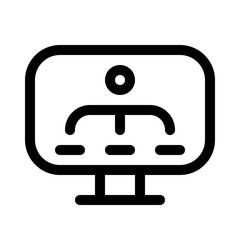 business organization icon with line style, perfect for user interface projects