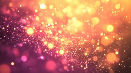 Abstract glittering background with warm colors.