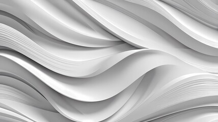 Obraz premium White background 3 d with elements of waves in a fantastic abstract design, the texture of the lines in a modern style for wallpaper. Light gray template for wedding ceremony or business presentation.