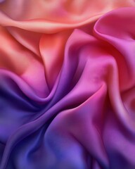Obraz premium Luxurious silk fabric in vibrant colors with smooth, flowing textures for elegant backgrounds.