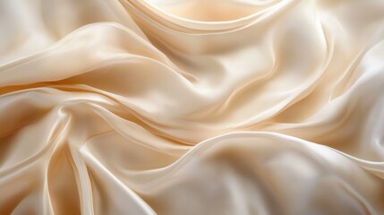 Fototapeta premium Luxurious silk fabric in vibrant colors with smooth, flowing textures for elegant backgrounds.