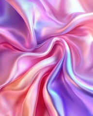 Luxurious silk fabric in vibrant colors with smooth, flowing textures for elegant backgrounds.