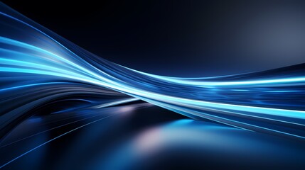 digital technology blue and black speed line poster background