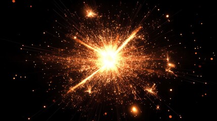 Fototapeta premium Sparkling Explosion of Light and Energy