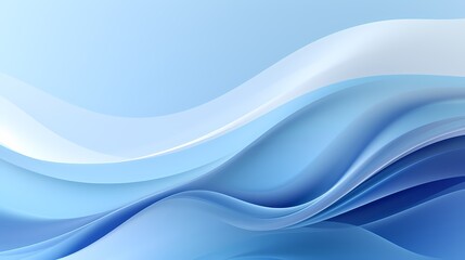 digital technology silver and white abstract wave poster background