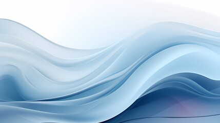 Obraz premium digital technology silver and white abstract wave poster background