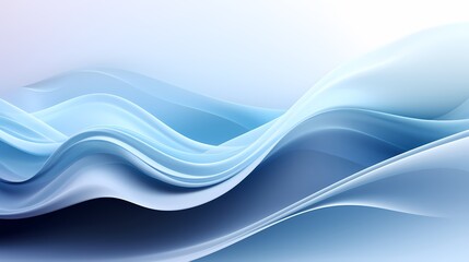 Fototapeta premium digital technology silver and white abstract wave poster background