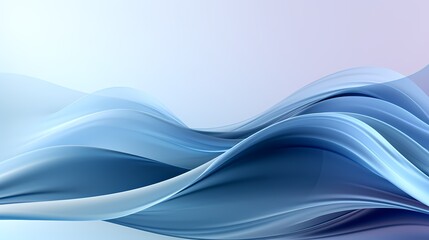 Naklejka premium digital technology silver and white abstract wave poster background