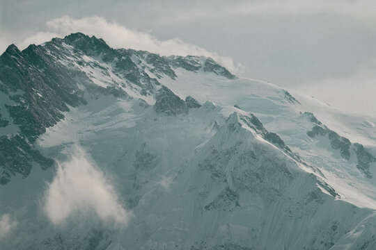 Majestic Snow-Capped Nanga Parbat Peaks