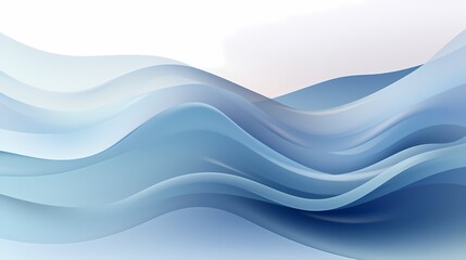 digital technology silver and white abstract wave poster background