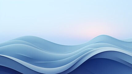 digital technology silver and white abstract wave poster background