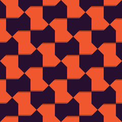 Seamless red and black Arabic tile vintage pattern vector