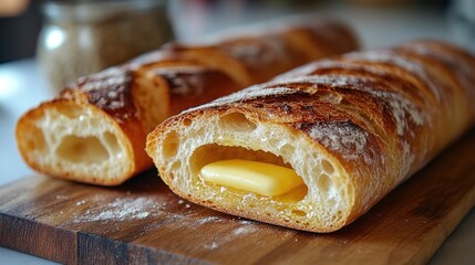 Freshly Baked Bread with Butter