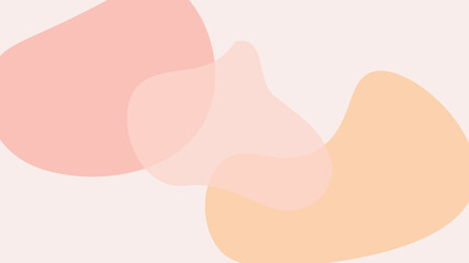 Pink and orange organic shaped background design 