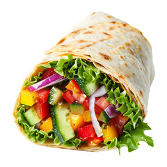 Veggie Wrap with Transparent Background