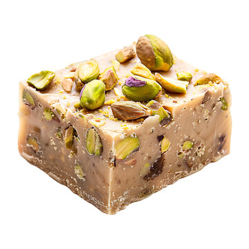 Halva with Pistachio Isolated on Transparent Background