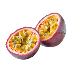 Passion Fruit with Transparent Background