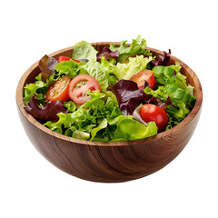 A Bowl of Salad with Transparent Background