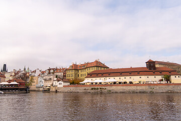 Fototapeta premium View of Prague from Vltava River