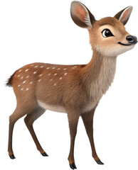 Obraz premium Charming marsh deer clipart perfect for kids' projects and playful designs.