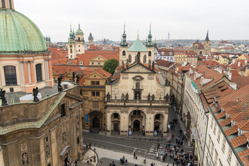 St. Salvator Church, a Catholic church in the Klementinum in Old Town, Prague, Czech Republic