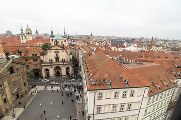 St. Salvator Church, a Catholic church in the Klementinum in Old Town, Prague, Czech Republic