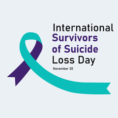 vector graphic of  international Survivors of Suicide Loss Day good for national  international Survivors of Suicide Loss Day celebration. flat design. flyer design.flat illustration.