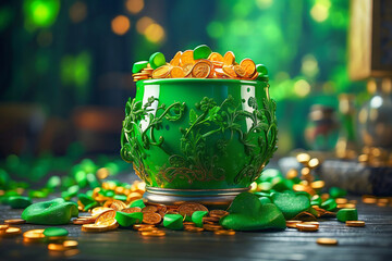 Fototapeta premium AI-generated images celebrating St Patrick's Day