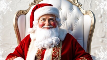Fototapeta premium santa claus with christmas gifts