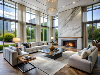 Fototapeta premium Opulent Modern Living Space
