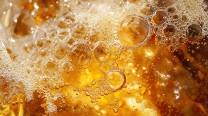 Brewery Fresh Amber Beer: A stunning close-up of a glass quality.