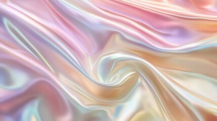 Obraz premium Soft pearlescent background with a faint rainbow shimmer, no defined texture