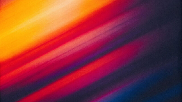 Abstract color gradient grainy background, black red orange pink yellow violet blue noise textured grain gradient backdrop header. Mix silk satin bright Rough blur grungy for banner cover design