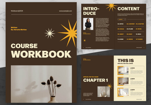 Brown And Yellow Course Workbook