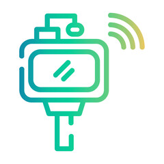smart signboard Line Gradient Icon
