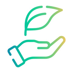 sustainability Line Gradient Icon