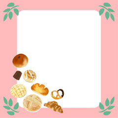 広告に使えるリアルなパンのフレーム