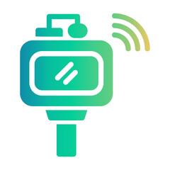 smart signboard Gradient icon