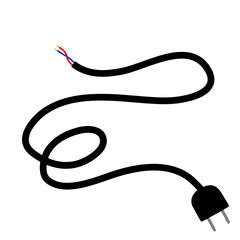 Electric plug with cable