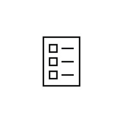 make choice and checkllist icon to do list symbol