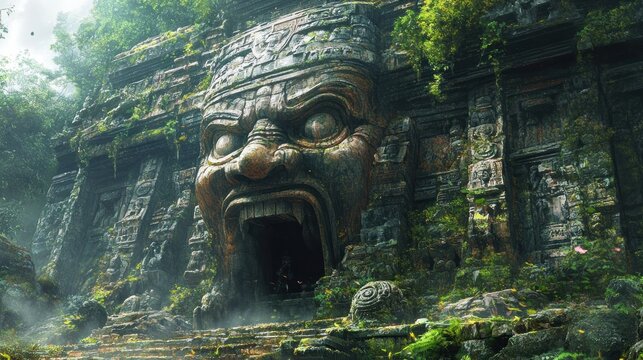 Ancient Temple Entrance