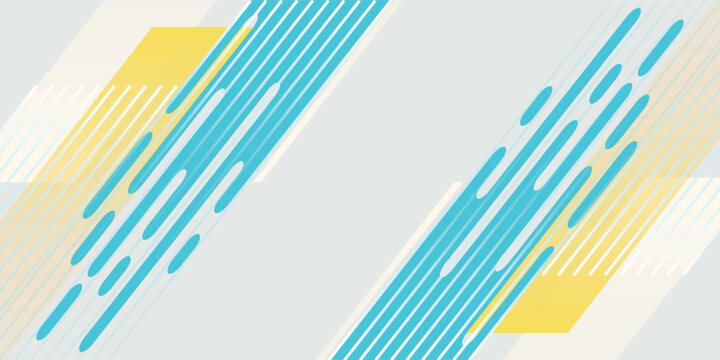 Abstract banner background. Modern blue and yellow geometric diagonal shapes design. Futuristic graphic. Suit for brochure, poster, banner, sport,