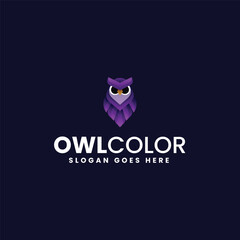 Owl Color Colorful Logo