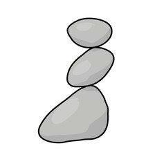 Meditation stone balance pyramid