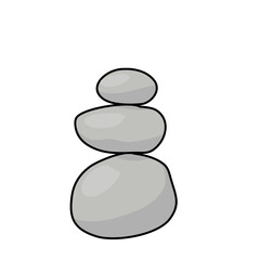 Meditation stone balance pyramid