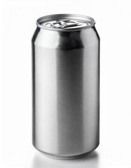 Tin can mock up, aluminum can and blank copy space can isolated on white background 